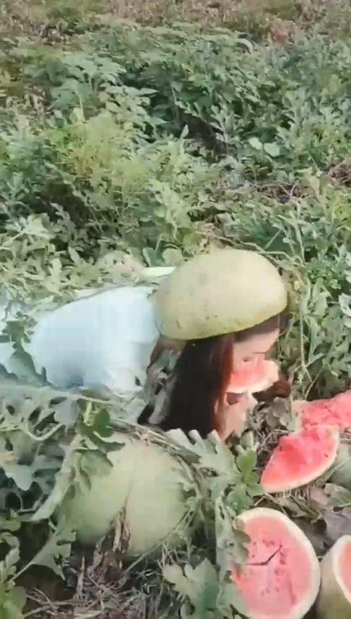 搞笑小妹吃瓜,笑料横飞，欢乐无限！